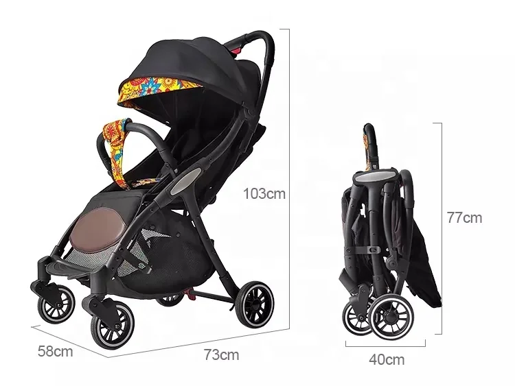 Автоматическая Складная Компактная дорожная коляска легкие складные автоматические коляски silla de paseo para bebes