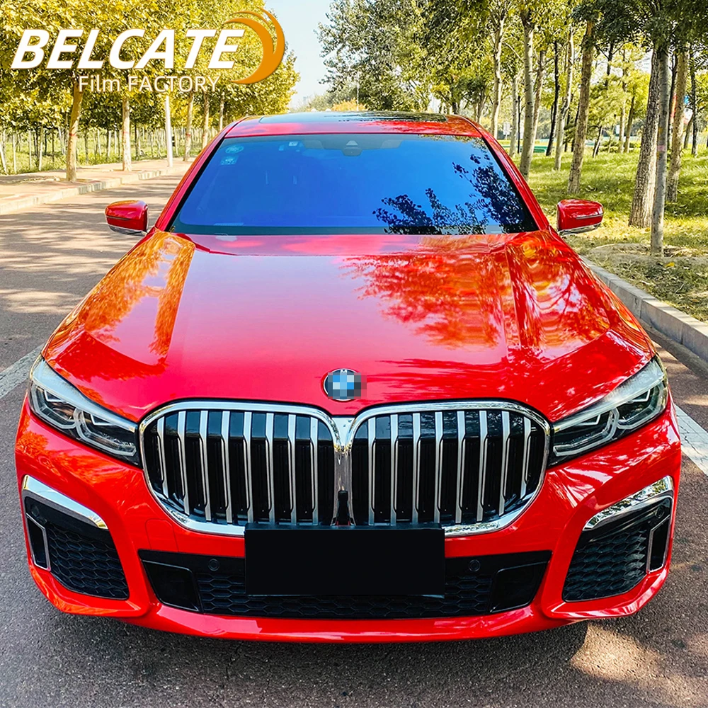 Factory wholesale 1.52*18m Crystal carmine auto film car wrap vinyl Vehicles stickers