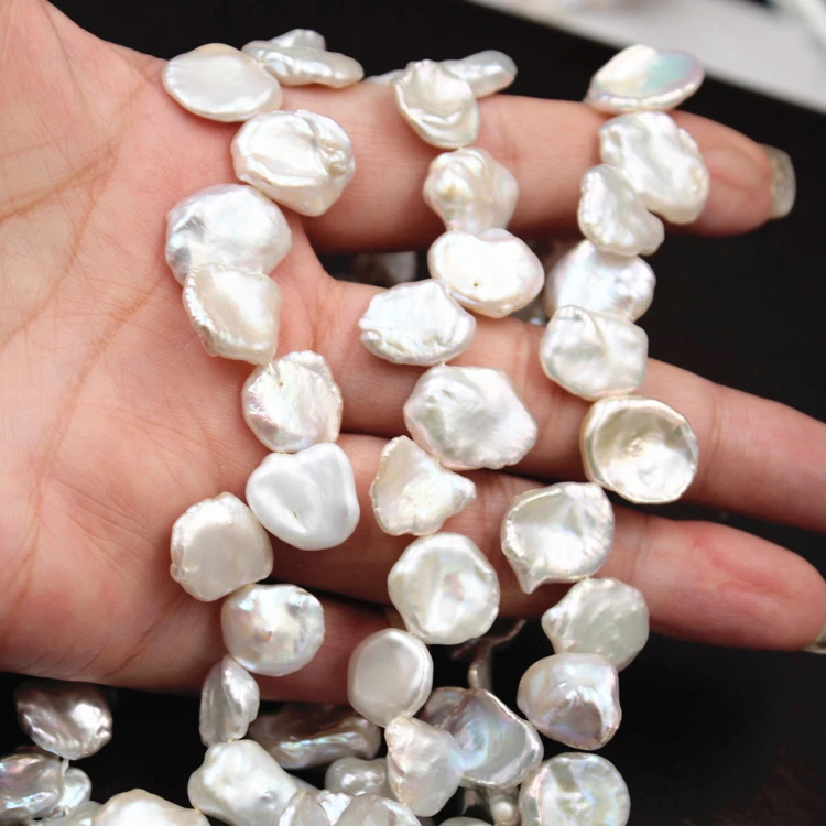 Wholesale Natural Real Pearls Special-shaped Irregular Baroque Pearl Strand