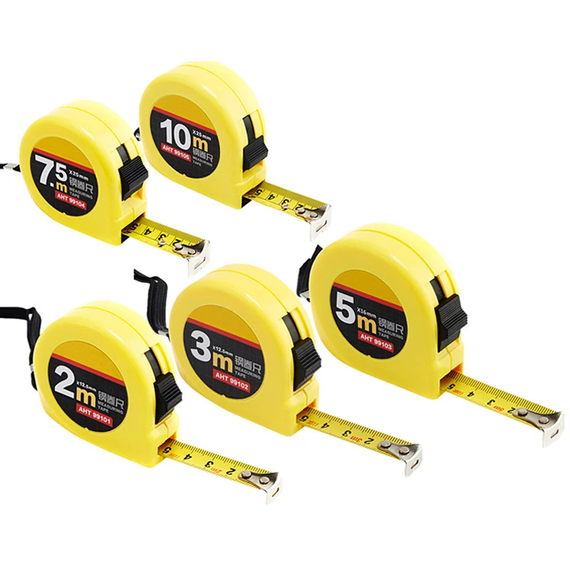 2M 3M 5M 7.5M Retractable Metric 10ft 16ft 25ft 33ft Measuring Tape