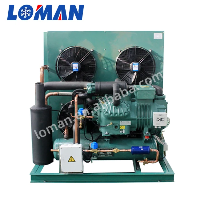 Loman bit-zer air cooled two stage semi hermetic reciprocating piston compressor refrigeration equipment 16hp S6J-16.2Y