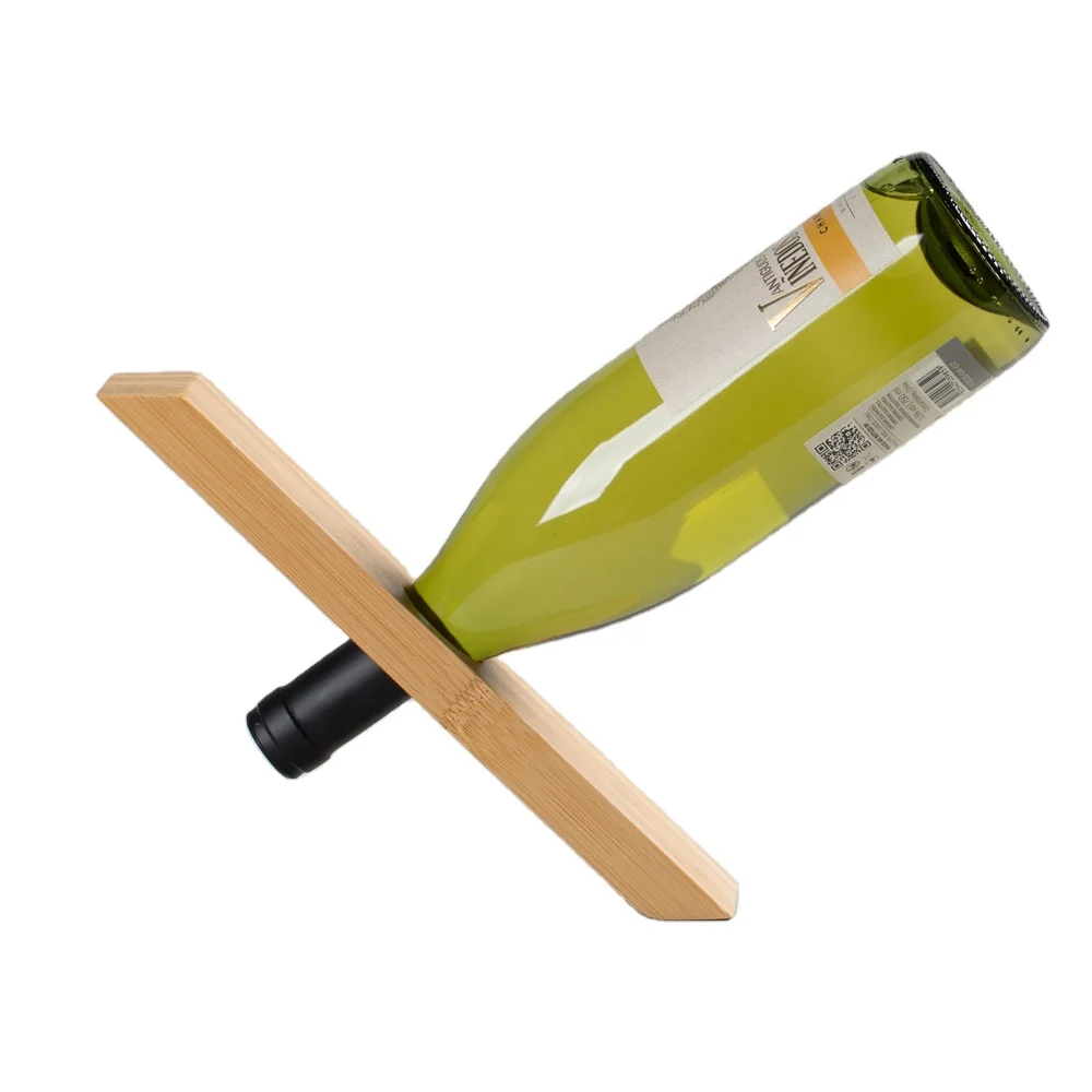 Creative Bamboo Wine Rack Injection-Molded Red Wine Display Box Eco-Friendly Household Storage Ornament and Decorative Rack