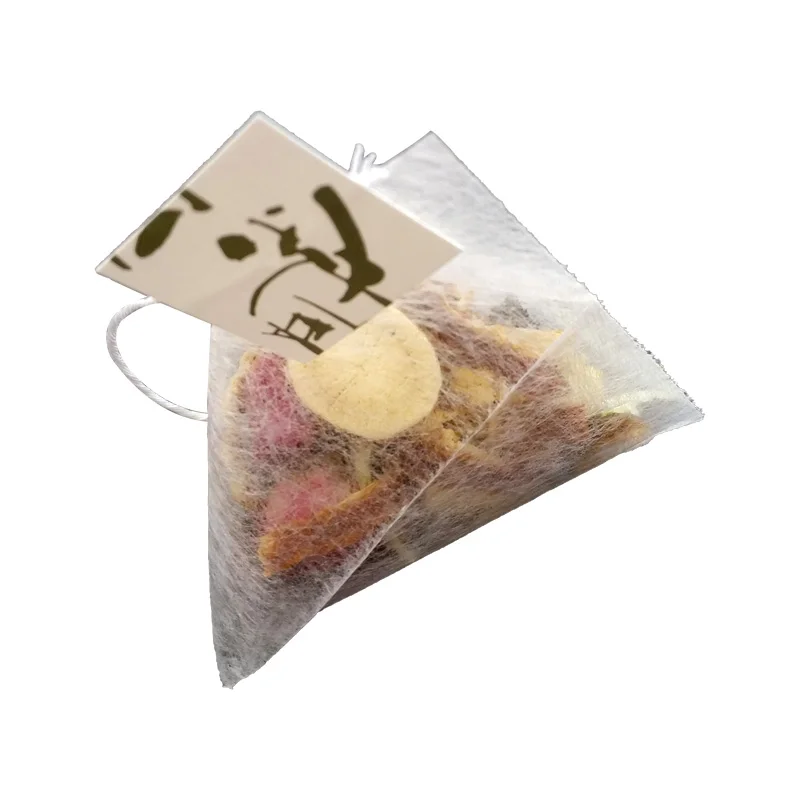 Factory food grade corn fiber pla biodegradable empty pyramid tea bag