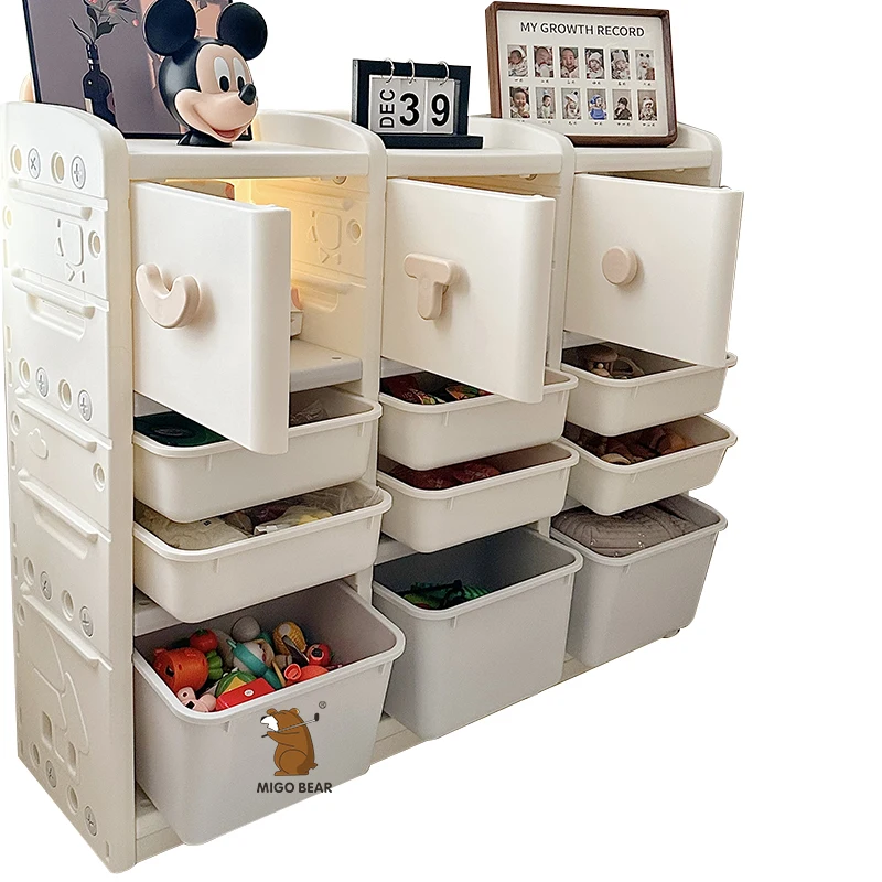 MIGO BEAR Cheap Furniture Shelf Organizer Rack Boxes Shape For With 5 Drawers Baby Cupboard Toy Storage Children Kids Cabinets