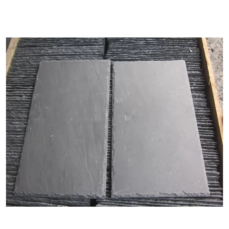 Modern Style Natural Slate Stone Tiles for Outdoor Roofing Custom Size with Antacid Erosion Resistance Split Surface Finishing
