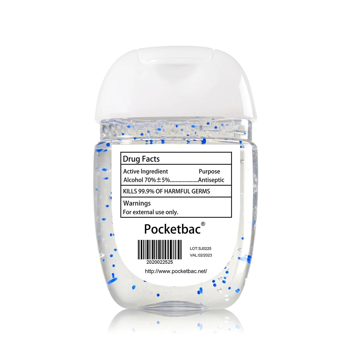 Aloe scent hand sanitizer gel with pocketbac brand sanitizer by Dongguan shunjin