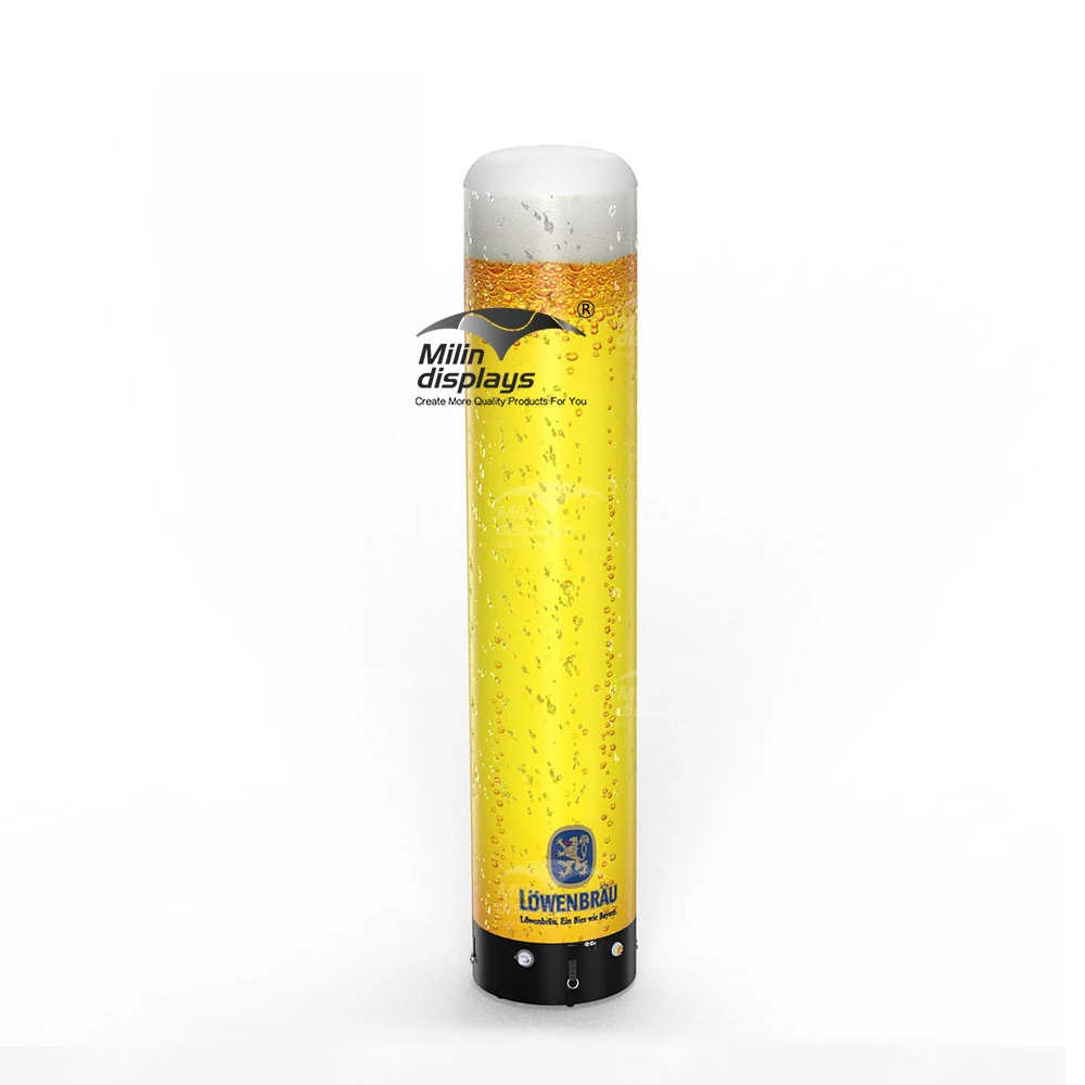 Inflatable Pillar Advertising Inflatables Tube With LED Lights for Event