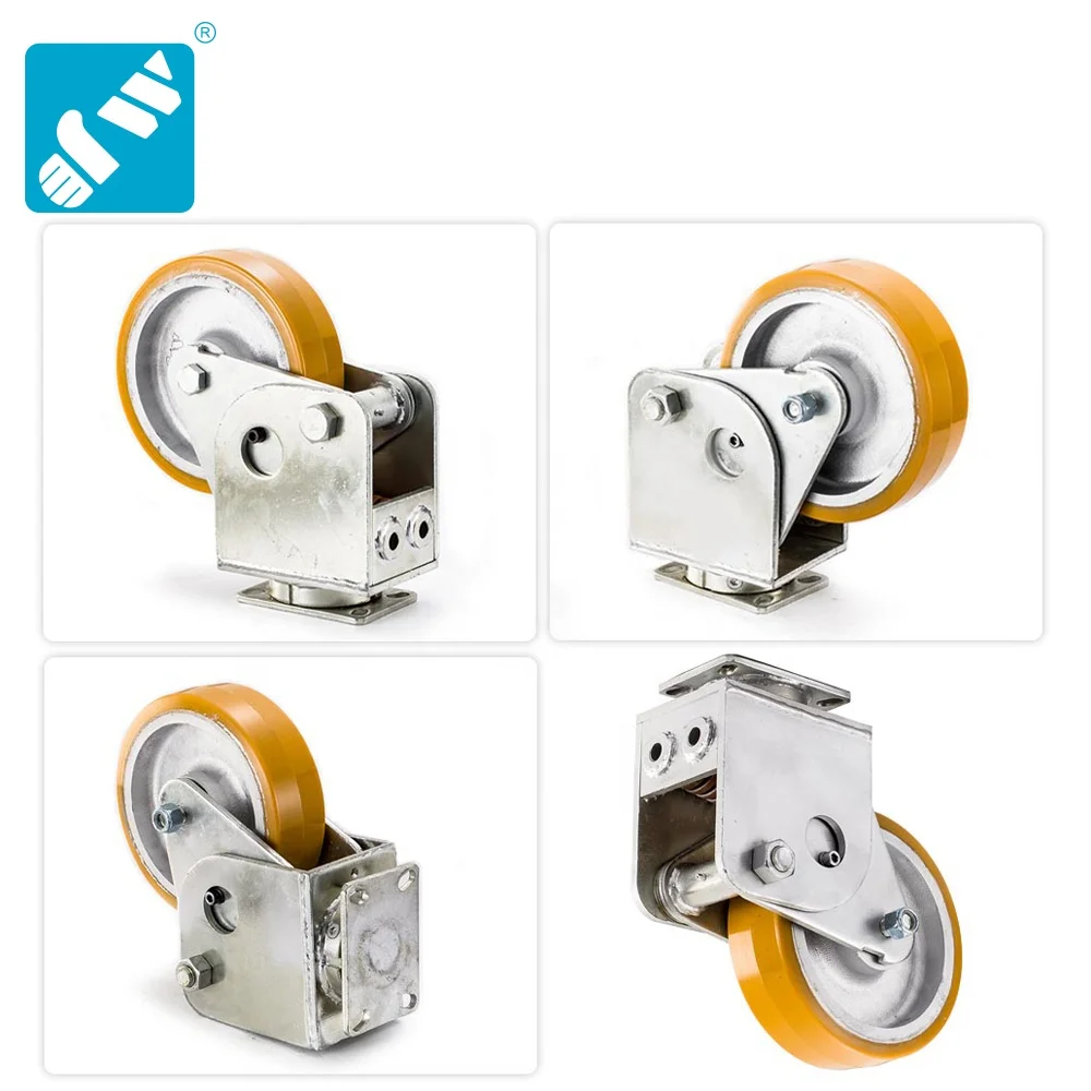 3 inch width shockproof type 8 inch polyurethane wheels