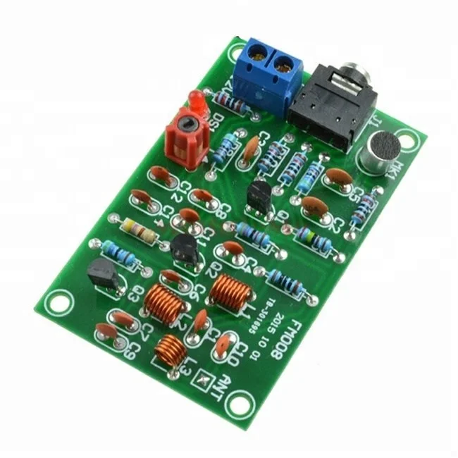FM Module 76-110MHz FM Radio Transmitter Repeater MP3 Module Audio Transmitter Module 3V-12V Microphone