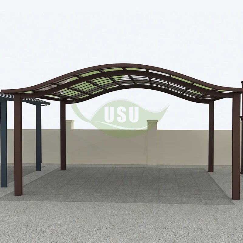 outdoor aluminum frame canopy polycarbonate roofing carports