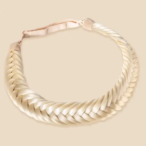 
2020 Handmade Synthetic Braiding Hair Fishtail Braids Headband 