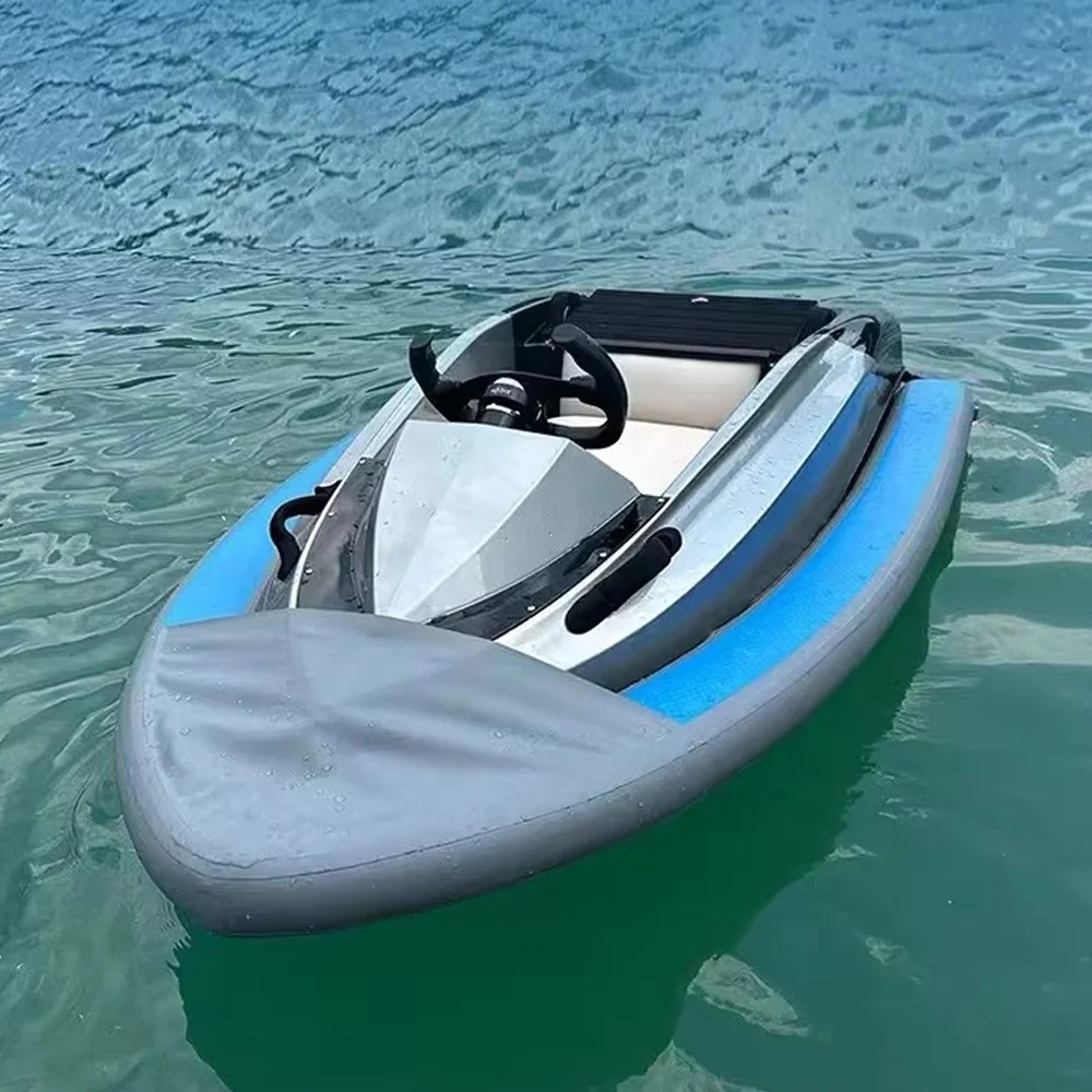 Best Design Water Sports Personal Kart Boat Fiberglass Jet Boat For Sale Multi Functional Competitive Entertainment Speed Boat