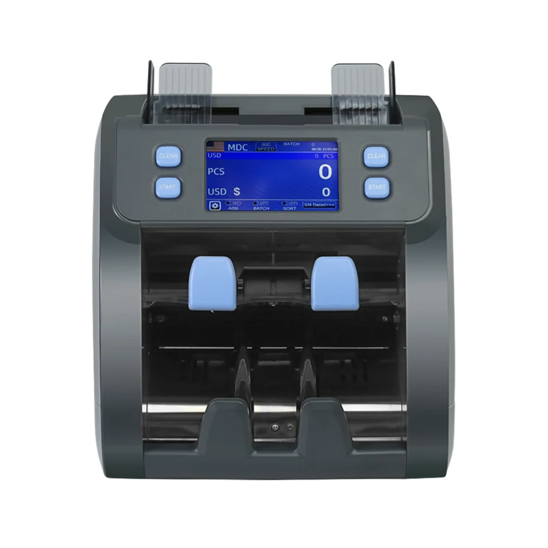 Automatic 110 220V LCD touch screen mixed denomination money counter sorter