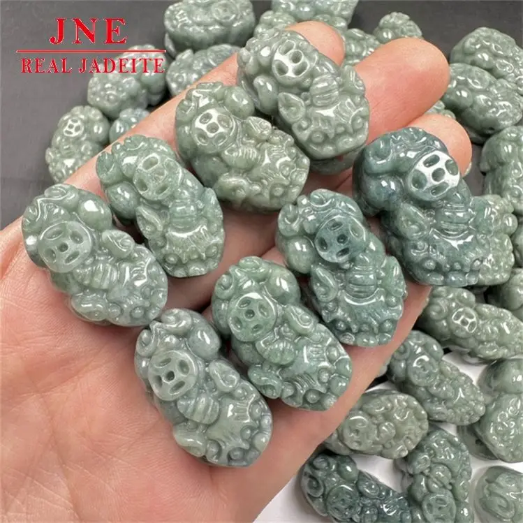 Russian A Type Jade Craft Bean Seed Small Pixiu Accessories Jade Pendant Jade Crafts Factory Wholesale
