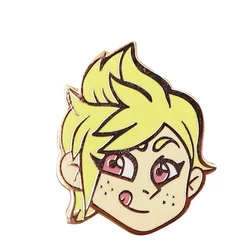 Custom Cartoon shape Cute men Lapel Pin Cool Kwaii Art Excellent Design hard Enamel zinc alloy Gold Metal Badge For Friend Gift