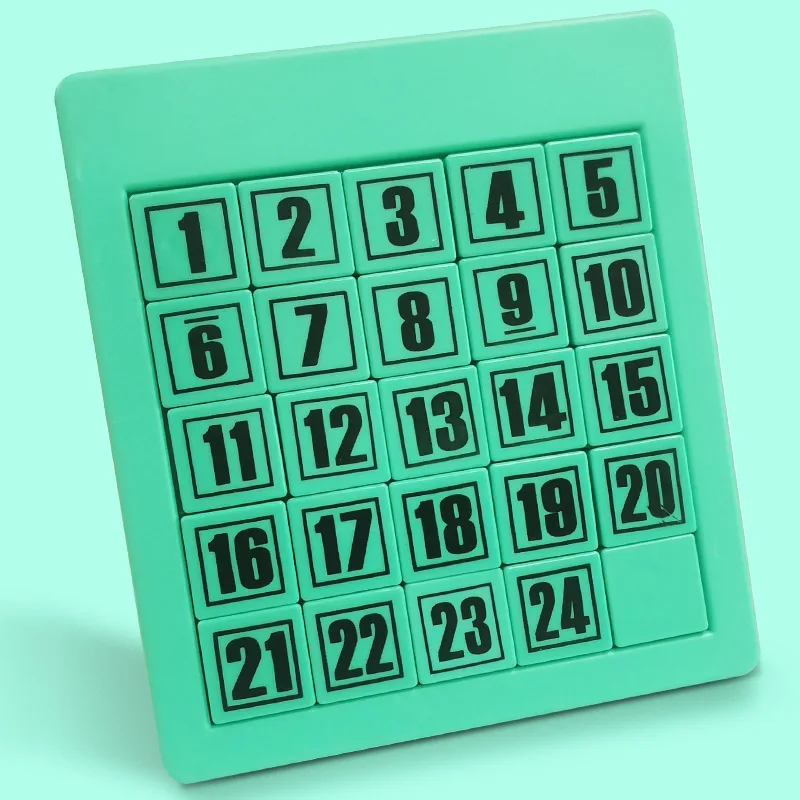 Klotski Game Huarong Road Board Math Game Early Educational  pegged puzzles Magnetic 15/24 piece Number Sliding Puzzle HH