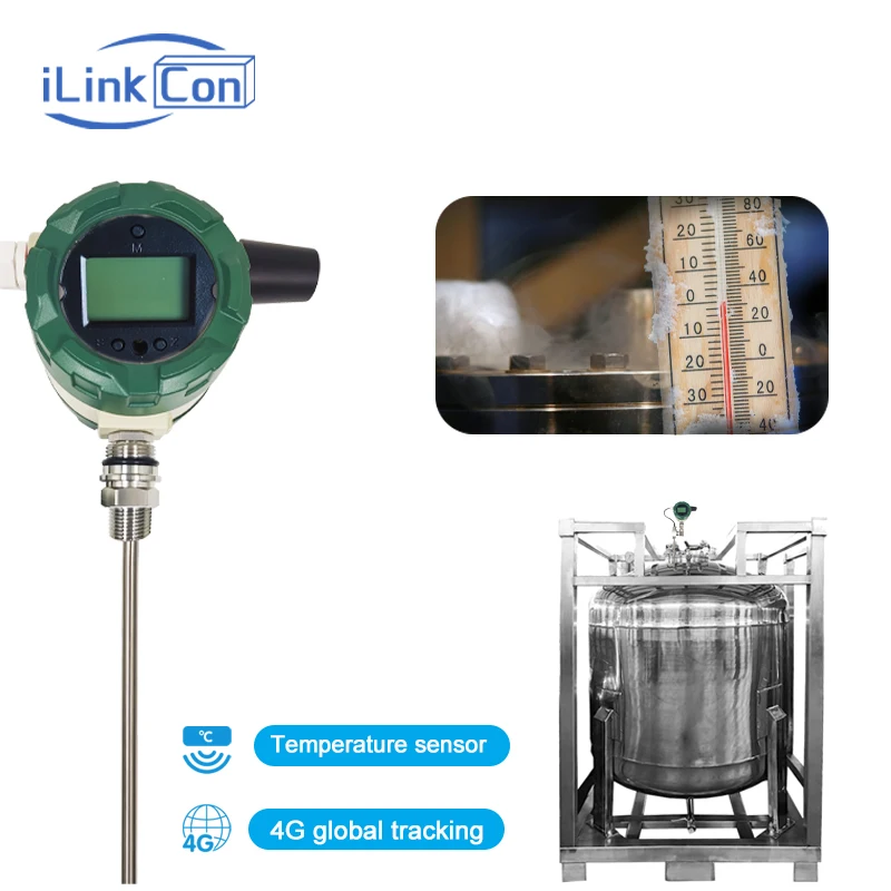 ILinkCon 38000mAh Global 4G Tank монитор контейнера монитор (Бесплатная глобальная SIM-карта) с датчиком температуры GPS BLE От 3 до 5 лет IP6