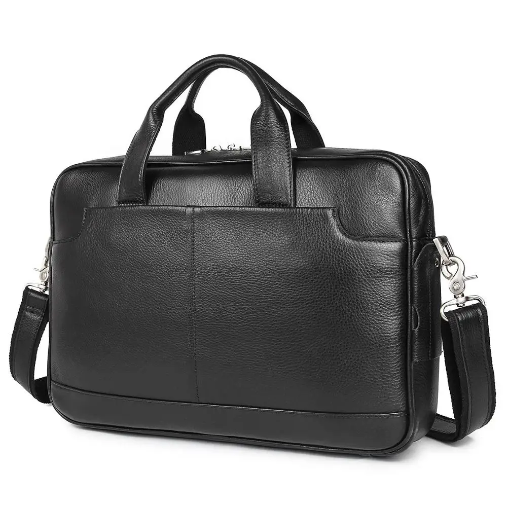 BSCI Factory Leather Laptop Briefcase for Men Laptop Bag Messenger Tote Bags