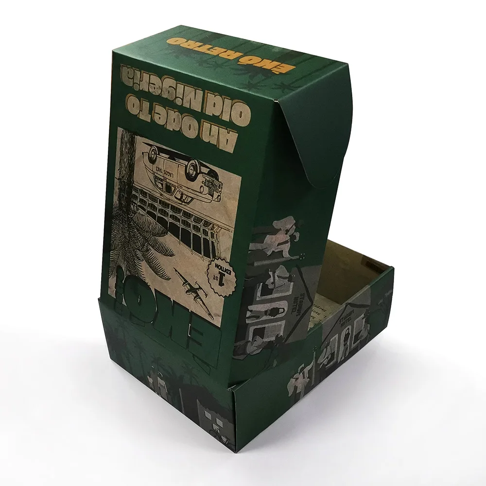 Wholesale Custom Logo Printed Kraft Paper Cardboard Corrugated Mailer Shipping Box packaging clothes luxury and extravergant