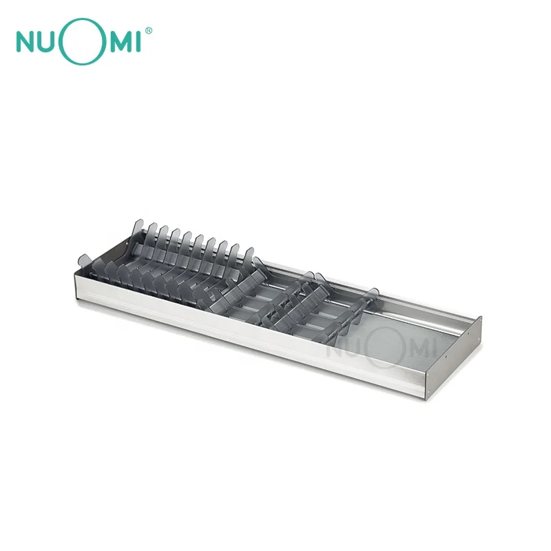 NUOMI ALPHA series Cupboard Two Tier Lifter Dishes Rack pull down shelf kitchen storage