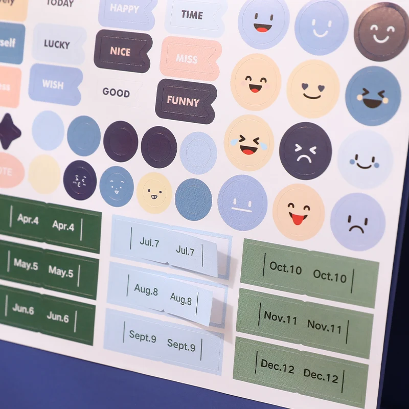 SIMNO 2025 Desk Calendar Sep. 2024 - Dec. 2025 Standing Calendar 16 Months Agenda Planner Coil Binding Calendar with Sticker