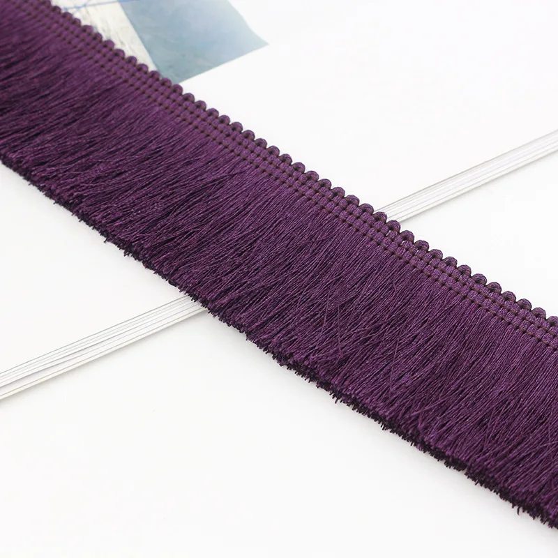 High Quality 3.5CM More Colors Thickness Silky  Fringe Tassel Trimming For Decoration