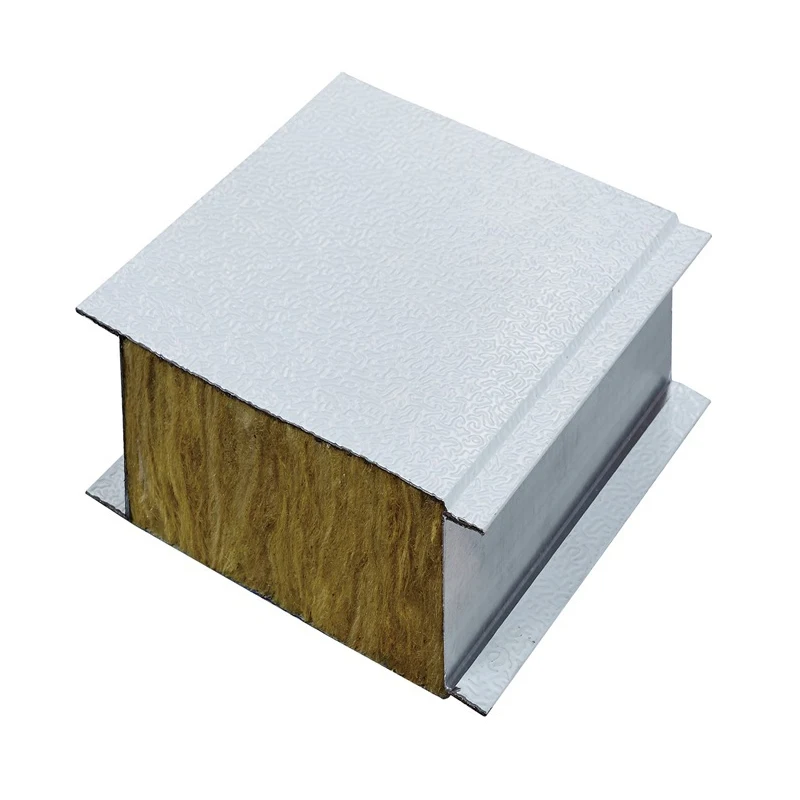 RocK wool 60-150 Kg/M3 Building Material Rockwool Wall Panel Rock Wool Board rock wool colour steel plate