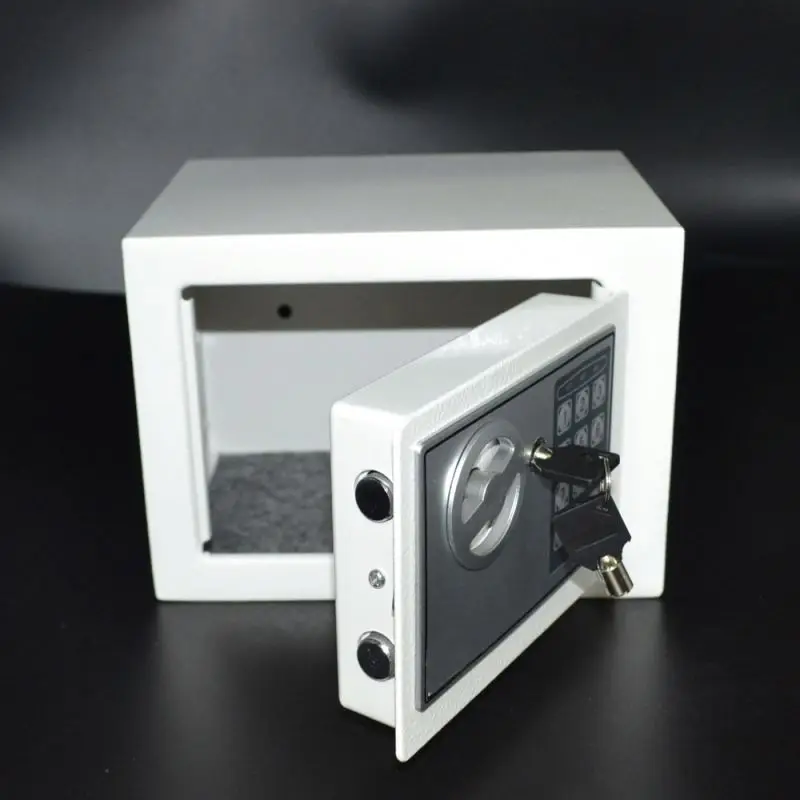 Digit password jewellery safe box metal mini key safe deposit box