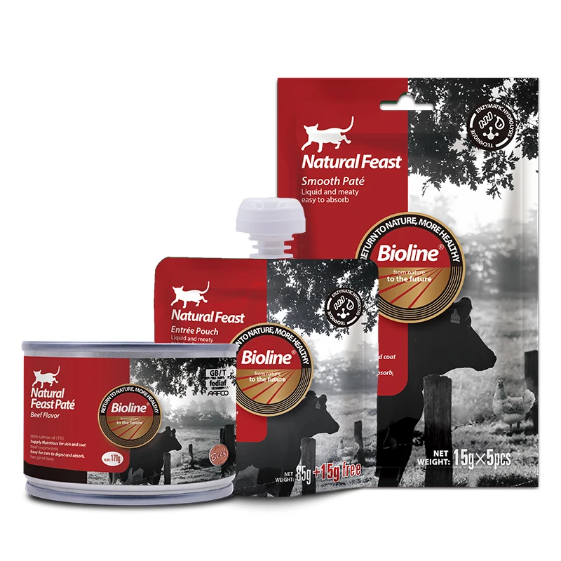 Биолин, товары для домашних животных, натуральный корм с говяжьим вкусом, кошачьи сливочные угощения, корм для кошек, влажный