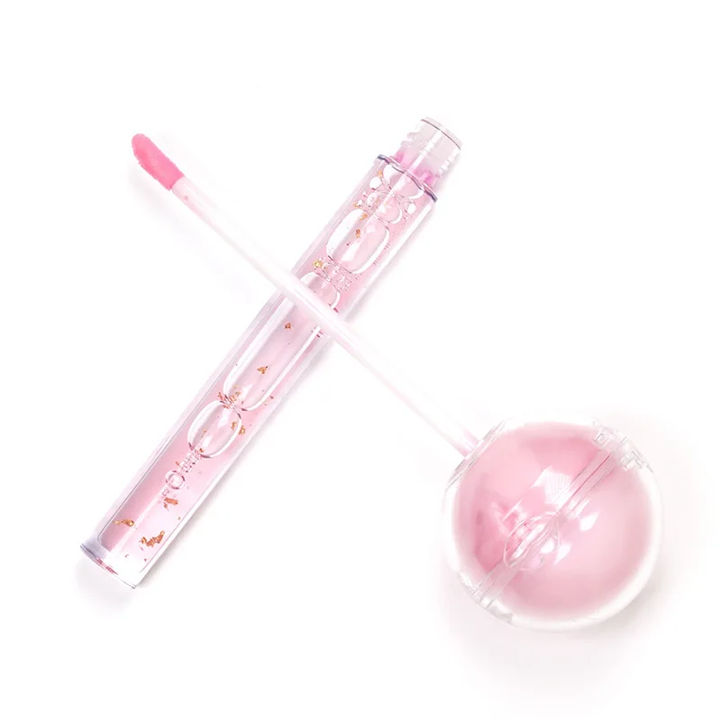 High Quality wholesale lipgloss gloss Luxury Cute Lollipop Lip Gloss Christmas Gift Lip Balm Liptint With Paste Colorful Jewelry