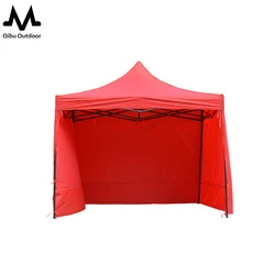 Qibu Industrial Commercial Gazebo Tent 3*3 With Sidewall For Promotion Expo Display Market Trade Show Tent