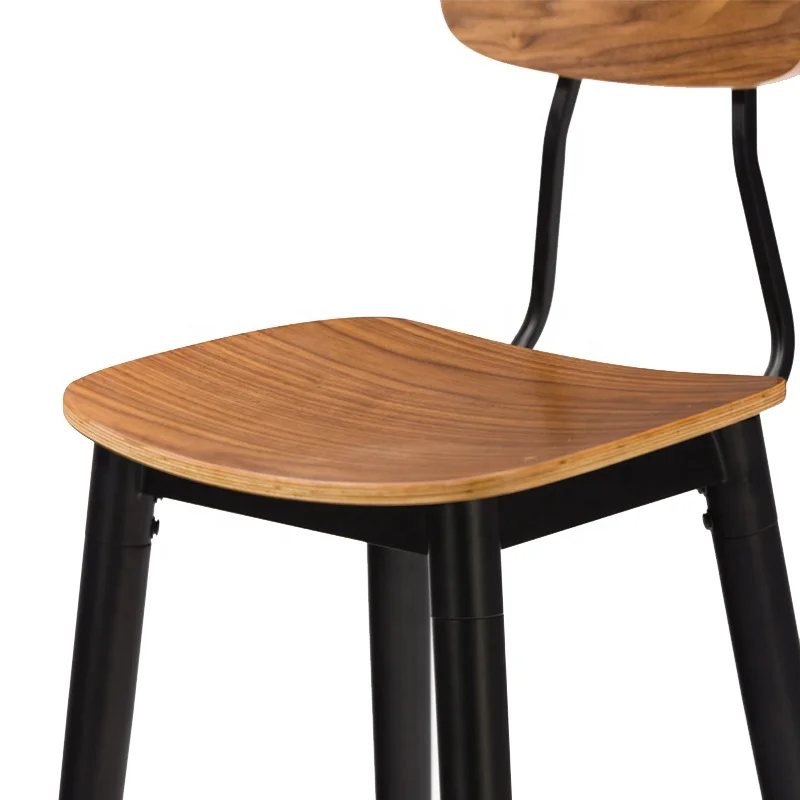 Bar Furniture Bent Plywood High Wooden Bar Stools