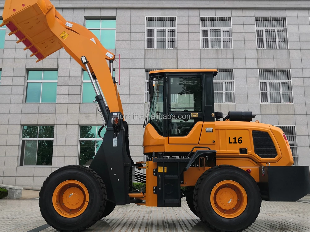 China Famous Brand loaders L16 small loader with huge front loader on hot sell and in stock