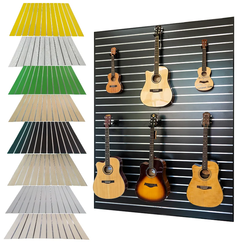 XHwood Grooved Mdf Plywood Slatwall Panel Slot Board Slat Wall