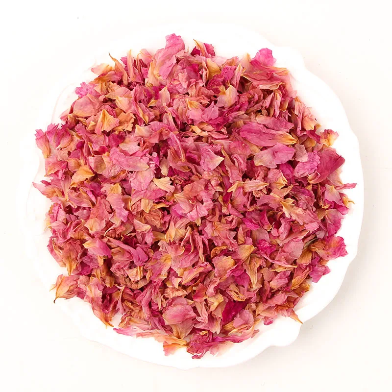 Clean Small  Dried Flower Dry Organic Dry Petals Pure Light Pink Dried Rose Petals for Wedding Confetti/Tea/Candle/Cake