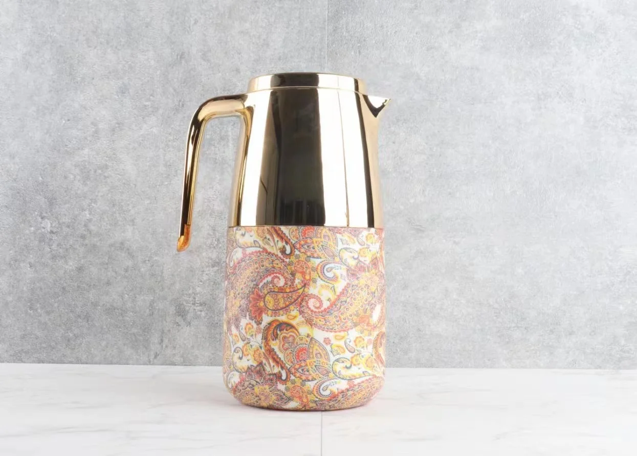Hot Selling Luxury Royal Daily Use Pot Arabic Tea Vacuum Thermos Flask coffee kettle set dallah pot arabic coffee vacuum flasks