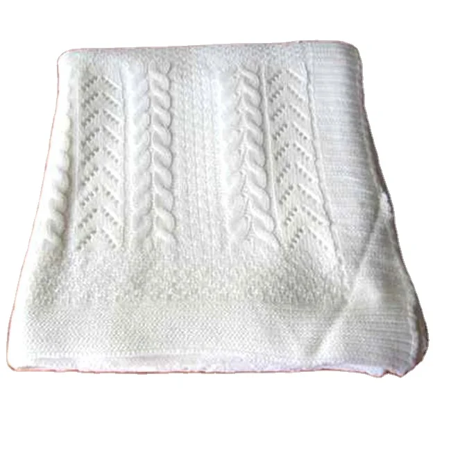 Magic Green 50cf95 100 Cotton 100 Acrylic 100 Wool Mohair Chunky Cable Knitted Faux Fur Sherpa Back Throw Blanket