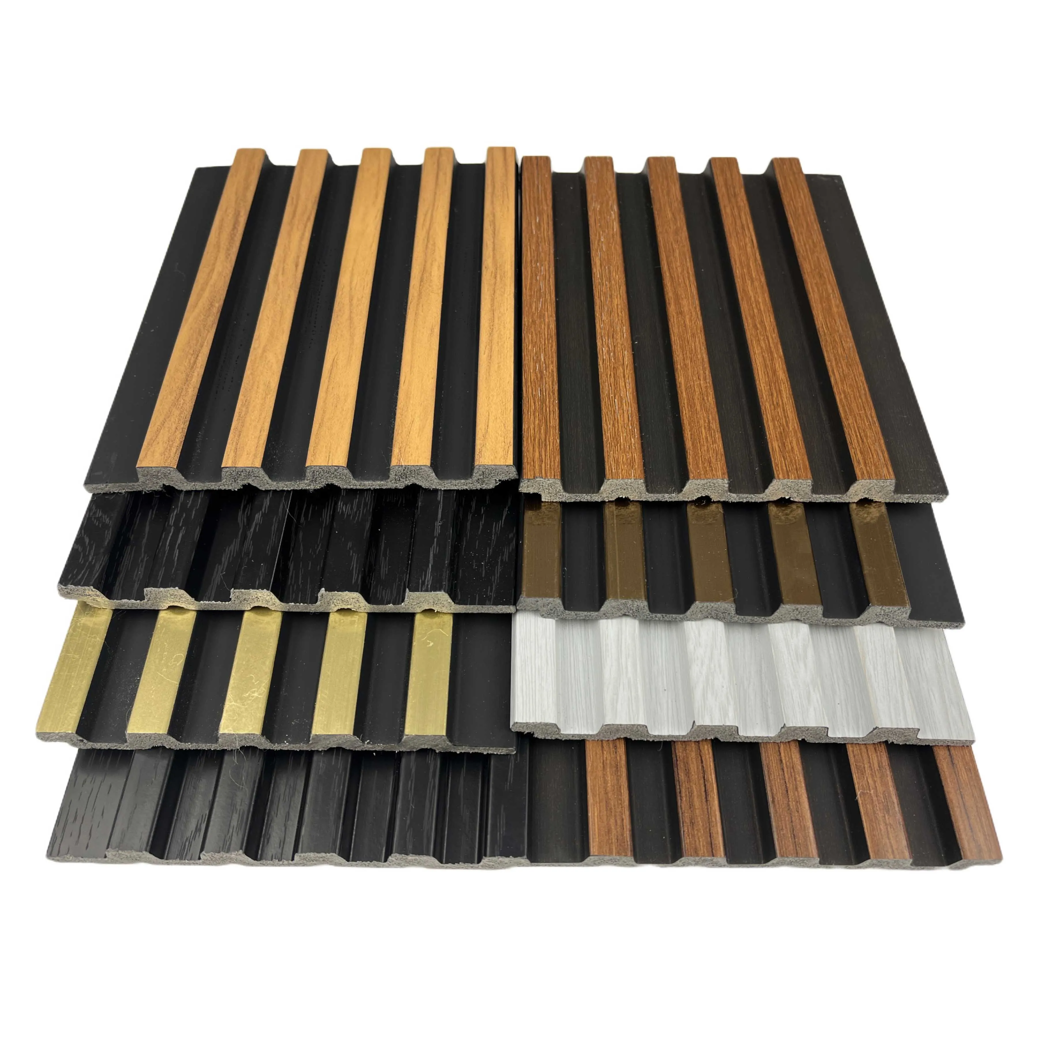 Multi-design Door Grill Design Exterior Decorative Hanging Plates 3d Panel/ps Outdoor/pvc Wall Ps Fluted Louver Charcoal Panels