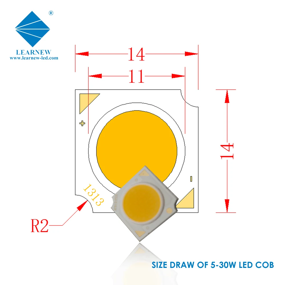 Заводская цена 3 Вт 5 7 9 12 15 20 флип-чип COBchip high CRI led cob чипы