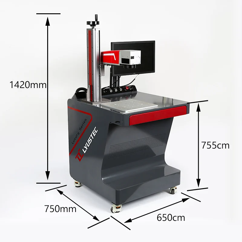 
10W 20W Jewelry Gold Ring 3D Metal Fiber Laser Marking Machine Price for Sale 