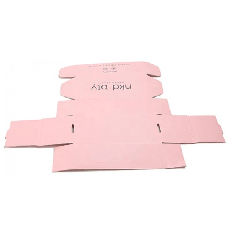 Mengsheng eco corrugated paper custom printed postal mailing flat kraft mailer tuck top shipping white packaging box