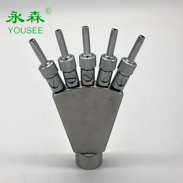 Water Jet Finger Pond Fountain Spray Nozzle G3/4'