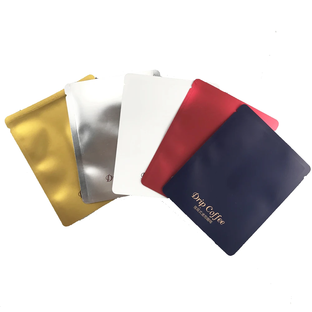 Factory Wholesale Mini Packet Small Individual Coffee Aluminum foil Packing Sachet For Drip Coffee Filter Bag