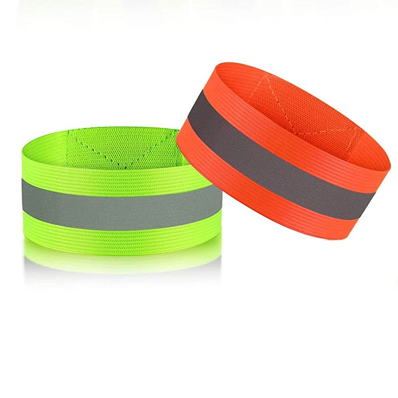 High visibility elastic reflective arm ankle band for Jogging Walking