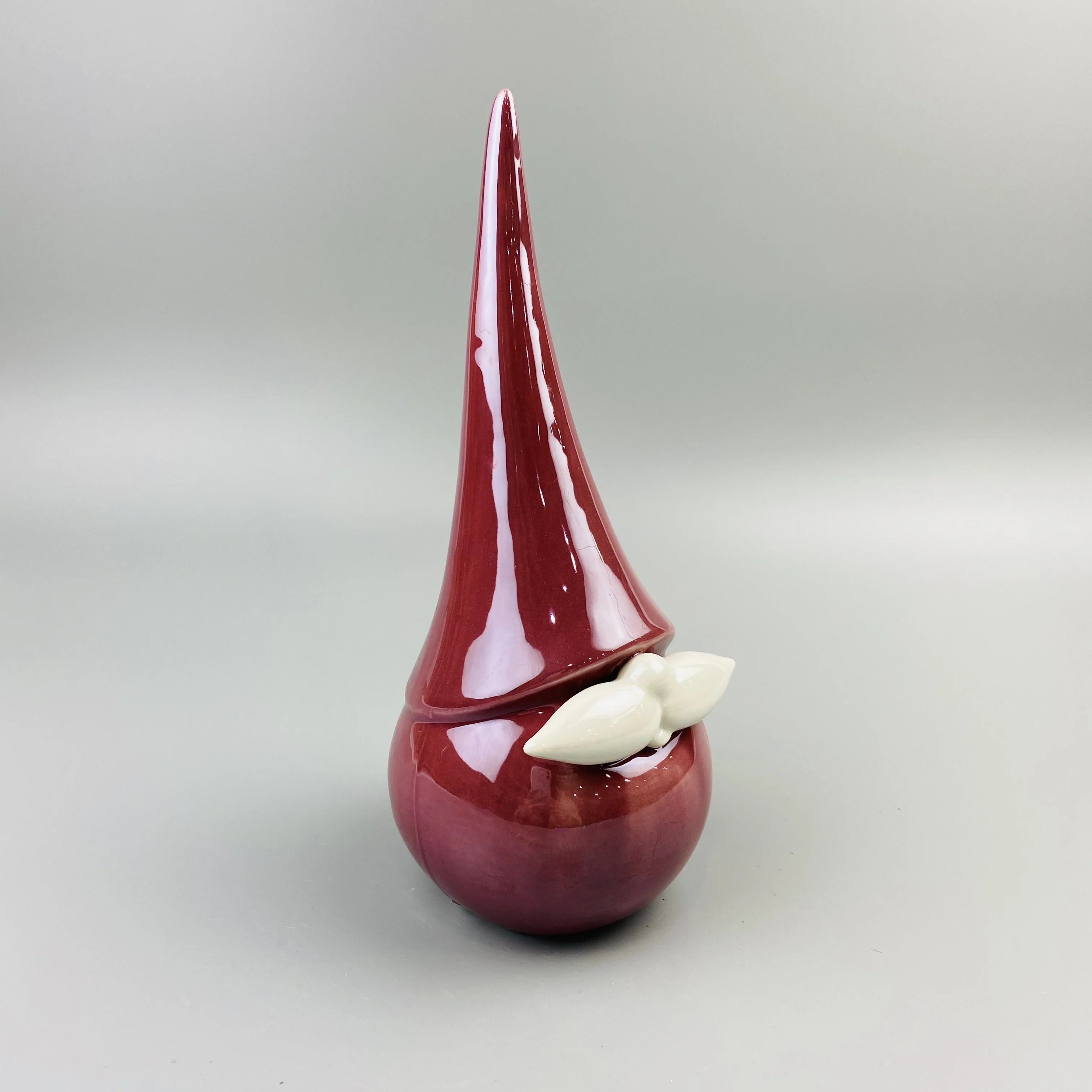 Customized cute design pink porcelain long hat santa claus