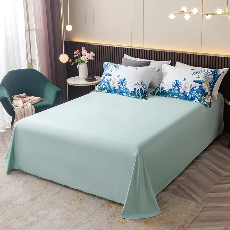 High quality 100% cotton bedding sheets sets queen size duvet cover print pillow cases