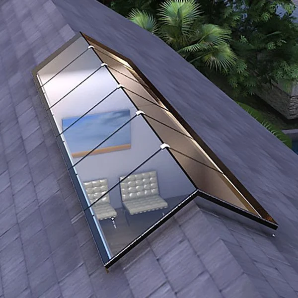 D-TOP SHENZHEN 2023 Балконная изоляция skylight крыша окно алюминиевое стекло skylights для