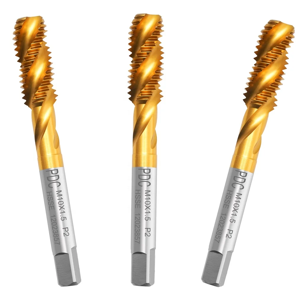 
HSSE machine tapping and cobalt plating HSS tap tip spiral straight groove tap 