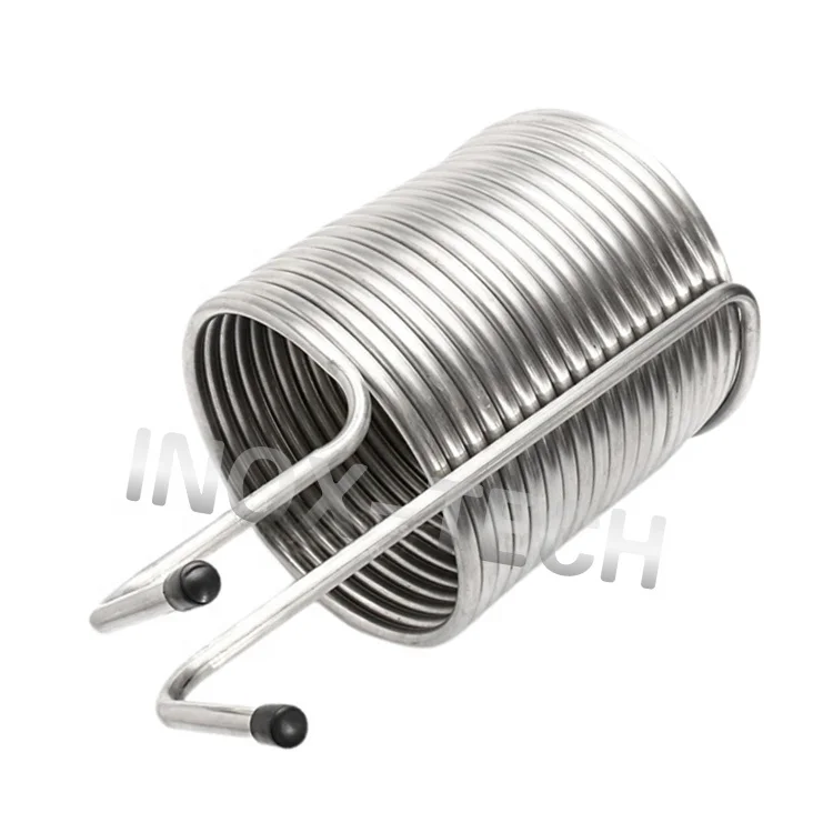 Water heater coil with fireguard - hot tub - outdoor pool - stainless steel