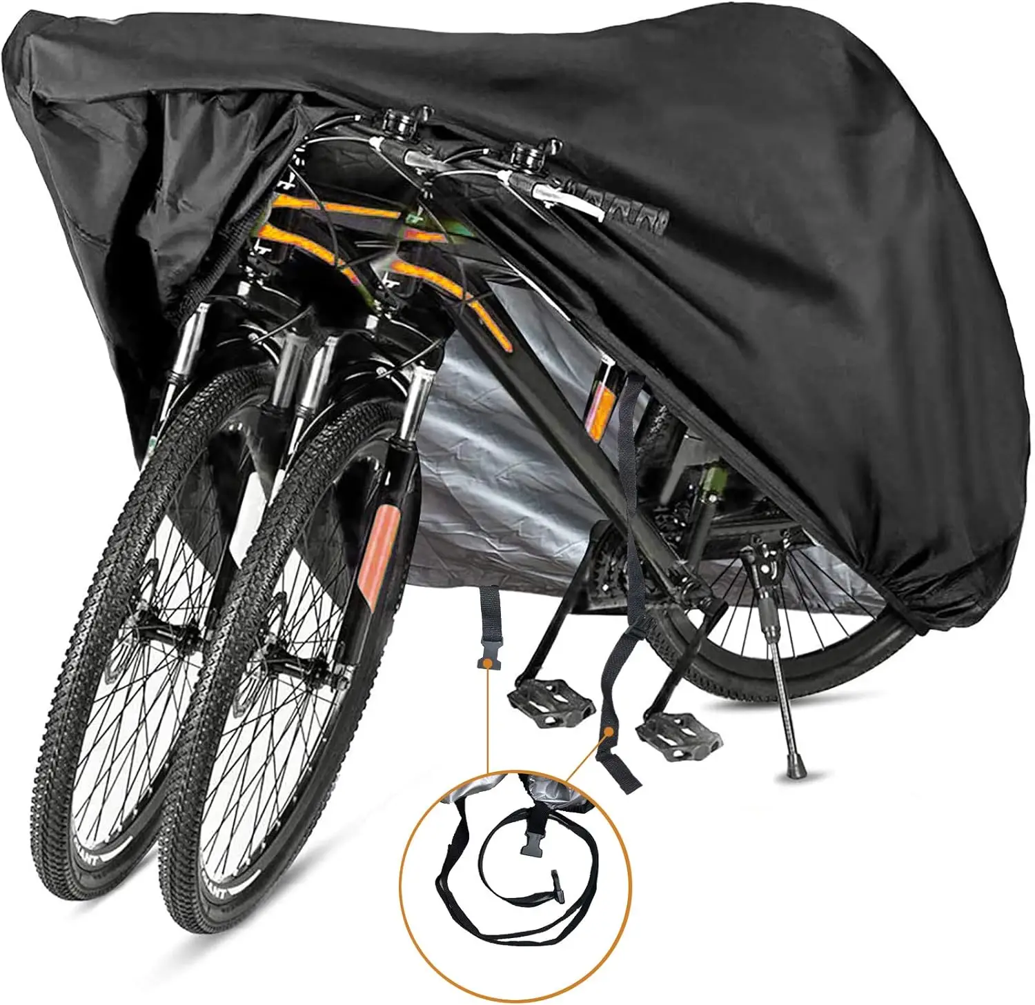 Outdoor Waterproof UV Protection Polyester Tear Resistant Dust Bike Cover Heavy Duty Bicycle Cover for All-Season